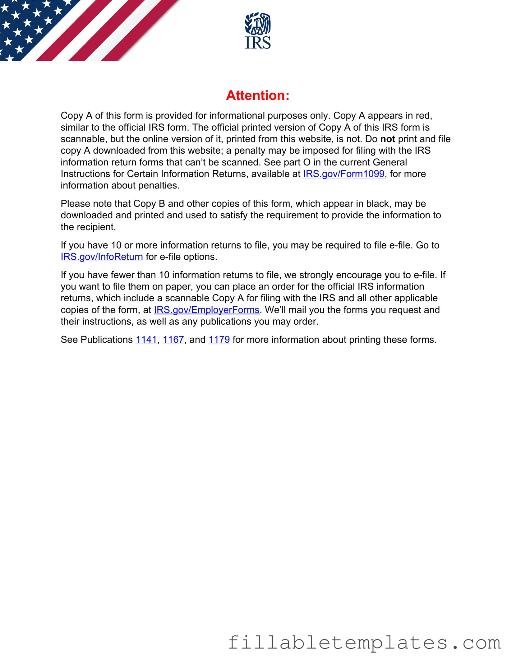 Official IRS 1099-MISC Template in PDF