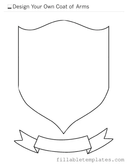 Official Coat Of Arms Template in PDF