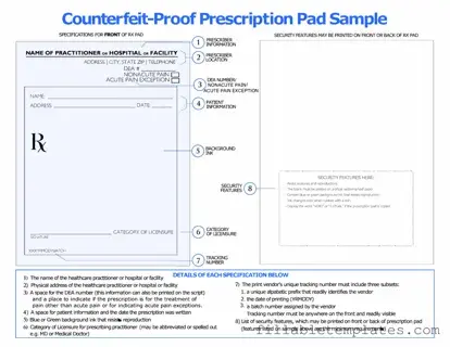 Official Prescription Pad Template in PDF