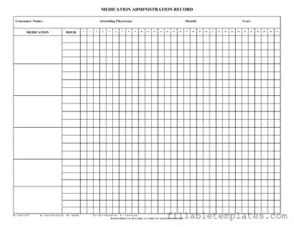 Official Medication Administration Record Sheet Template in PDF