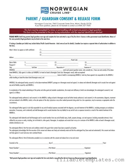 Official NCL Parental Consent Template in PDF